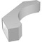 Ekena Millwork 5 1/2-in. W x 28-in. D x 36-in. H Legacy Architectural Grade PVC Knee Brace BRCP055X28X36LEC - alternate 5